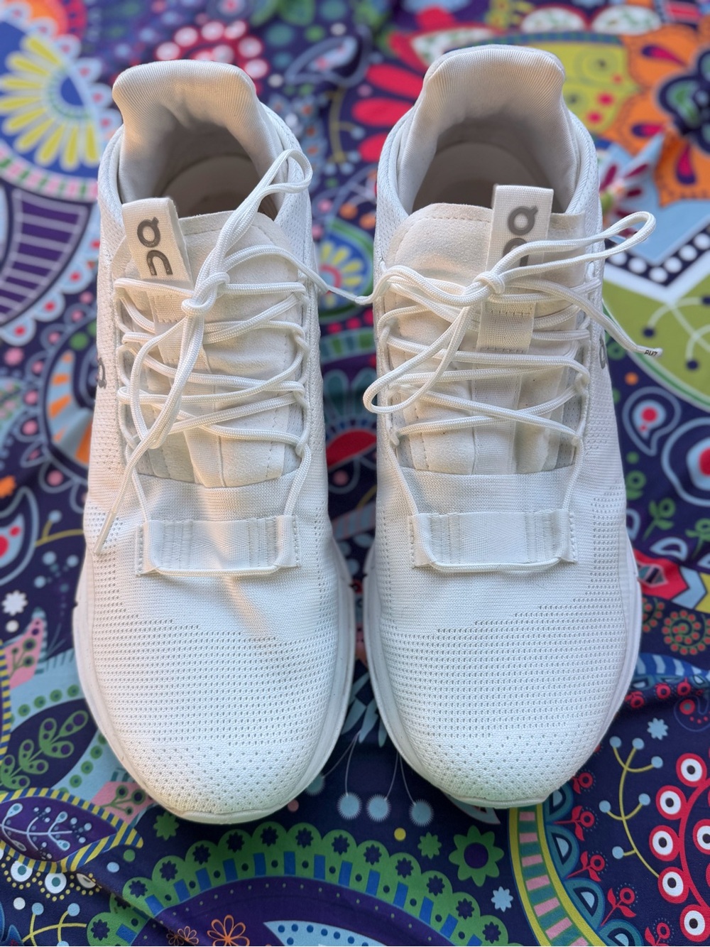 On Running Men's All-White Lightweight Athletic Sneakers